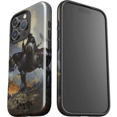 Death Dealer on Horseback by Frazetta iPhone 16 Pro Impact Case