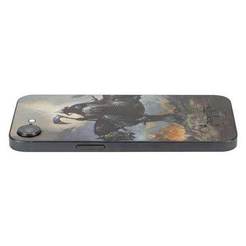Death Dealer on Horseback by Frazetta iPhone 16e Skin