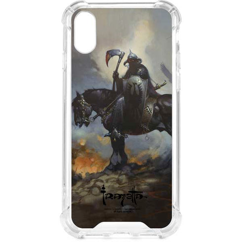 Death Dealer on Horseback by Frazetta iPhone XS Clear Case