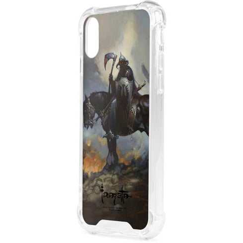 Death Dealer on Horseback by Frazetta iPhone XS Clear Case