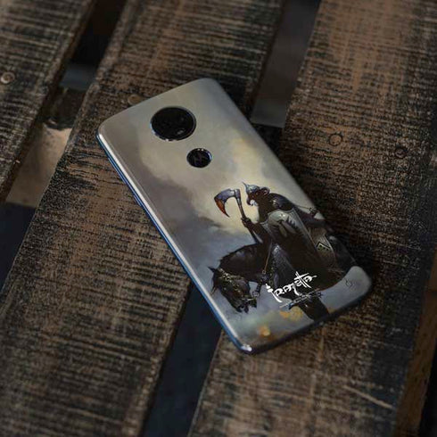 Death Dealer on Horseback by Frazetta Moto E5 Plus Skin