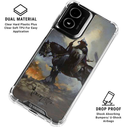 Death Dealer on Horseback by Frazetta Moto G Power 5G (2024) Clear Case