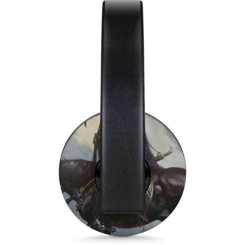 Death Dealer on Horseback by Frazetta PlayStation 4 Gold Wireless Headset Skin