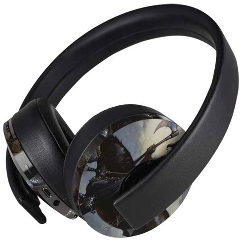 Death Dealer on Horseback by Frazetta PlayStation 4 Gold Wireless Headset Skin