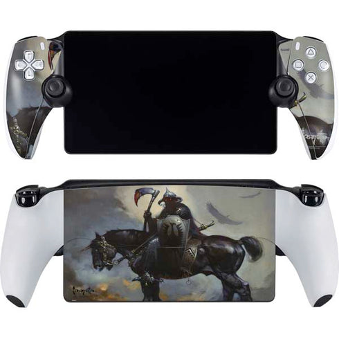 Death Dealer on Horseback by Frazetta PlayStation Portal Remote Player Skin