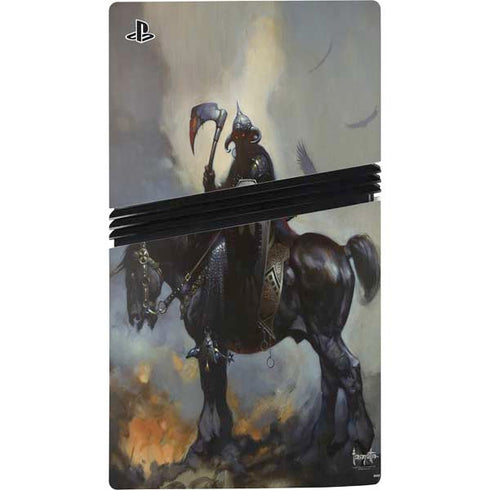 Death Dealer on Horseback by Frazetta PS5 Pro Disk Console Skin