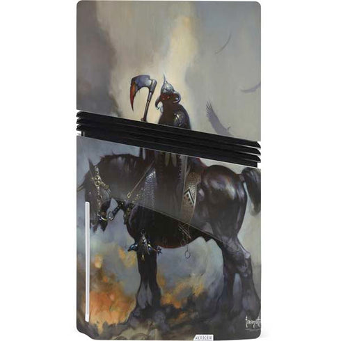 Death Dealer on Horseback by Frazetta PS5 Pro Disk Console Skin
