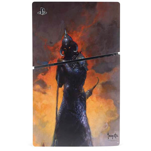 Death Dealer by Frazetta PS5 Slim Digital Edition Console Skin