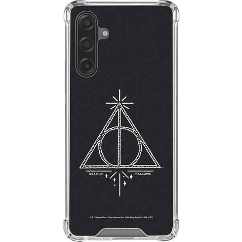 Wizarding Worlds Harry Potter Deathly Hallows Symbol Galaxy A17 Clear Case