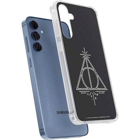 Wizarding Worlds Harry Potter Deathly Hallows Symbol Galaxy A35 5G Clear Case