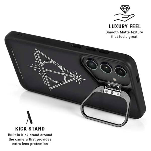 Wizarding Worlds Harry Potter Deathly Hallows Symbol Galaxy S25 Kickstand Case