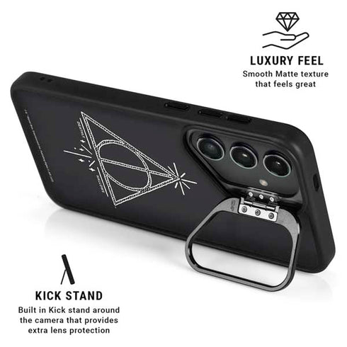 Wizarding Worlds Harry Potter Deathly Hallows Symbol Galaxy S25 Ultra Kickstand Case