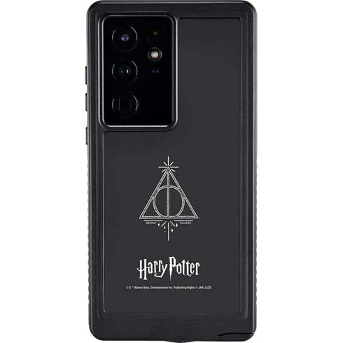 Wizarding Worlds Harry Potter Deathly Hallows Symbol Galaxy S24 Ultra Waterproof Case