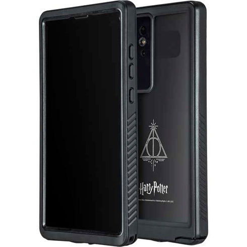 Wizarding Worlds Harry Potter Deathly Hallows Symbol Galaxy S24 Ultra Waterproof Case