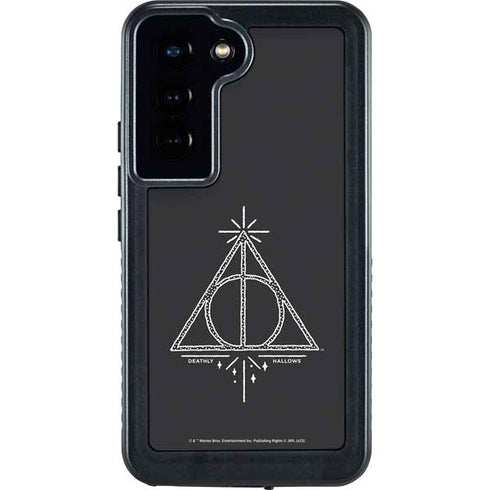 Wizarding Worlds Harry Potter Deathly Hallows Symbol Galaxy S24 Waterproof Case