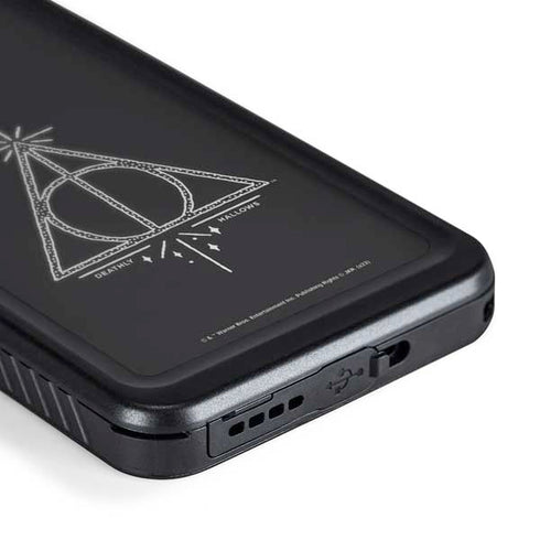 Wizarding Worlds Harry Potter Deathly Hallows Symbol Galaxy S24 Waterproof Case