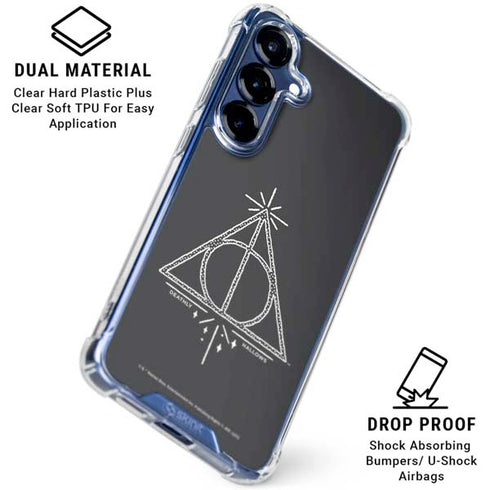 Wizarding Worlds Harry Potter Deathly Hallows Symbol Galaxy S25 Plus Clear Case