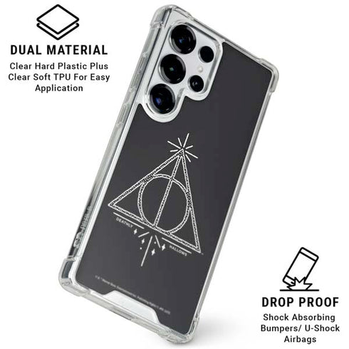 Wizarding Worlds Harry Potter Deathly Hallows Symbol Galaxy S26 Ultra Clear Case