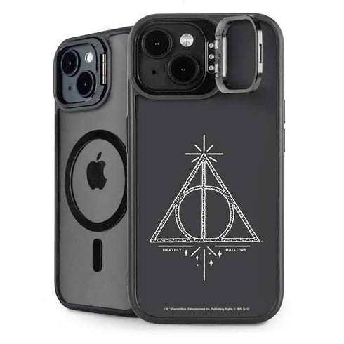 Wizarding Worlds Harry Potter Deathly Hallows Symbol iPhone 14 Plus Kickstand Case