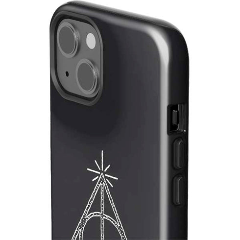 Wizarding Worlds Harry Potter Deathly Hallows Symbol iPhone 15 Impact Case