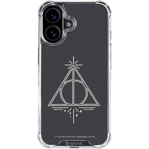 Wizarding Worlds Harry Potter Deathly Hallows Symbol iPhone 16 Plus Clear Case