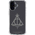 Wizarding Worlds Harry Potter Deathly Hallows Symbol iPhone 16 Plus Clear Case