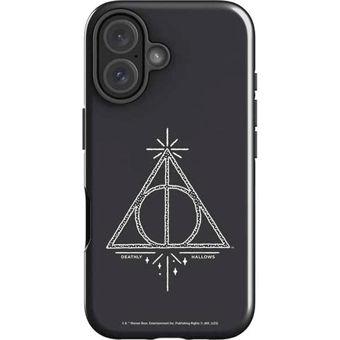 Wizarding Worlds Harry Potter Deathly Hallows Symbol iPhone 16 Plus Impact Case