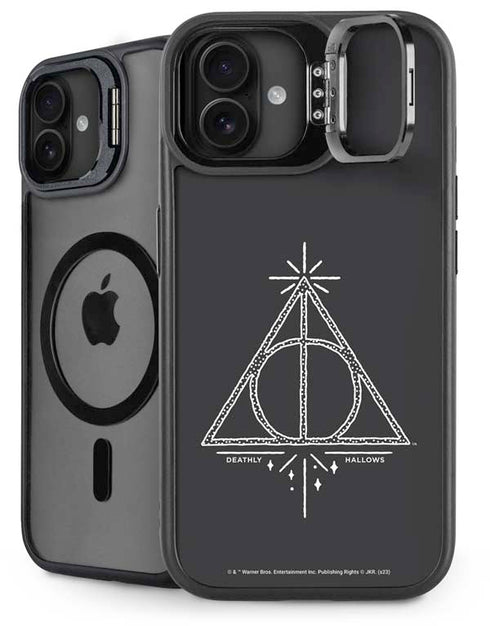 Wizarding Worlds Harry Potter Deathly Hallows Symbol iPhone 16 Plus Kickstand Case