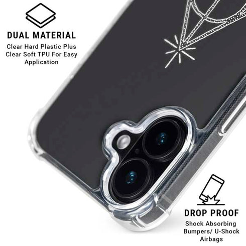 Wizarding Worlds Harry Potter Deathly Hallows Symbol iPhone 16 Plus MagSafe Case