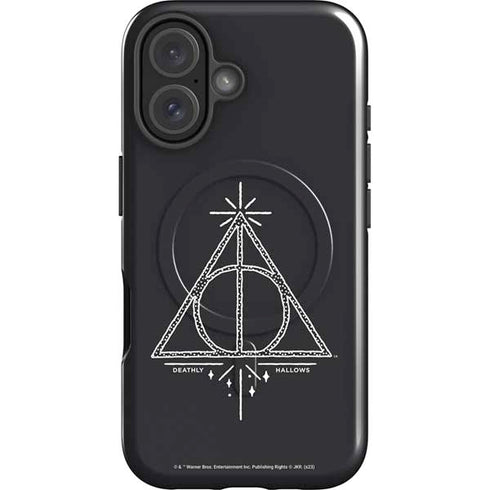 Wizarding Worlds Harry Potter Deathly Hallows Symbol iPhone 16 Plus Magsafe Impact Case