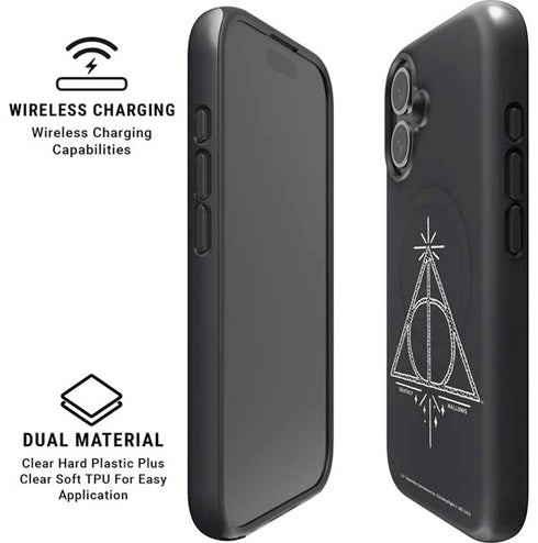 Wizarding Worlds Harry Potter Deathly Hallows Symbol iPhone 16 Plus Magsafe Impact Case