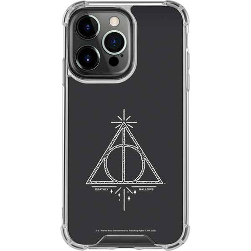 Wizarding Worlds Harry Potter Deathly Hallows Symbol iPhone 16 Pro Clear Case