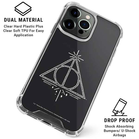 Wizarding Worlds Harry Potter Deathly Hallows Symbol iPhone 16 Pro Max Clear Case