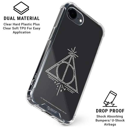 Wizarding Worlds Harry Potter Deathly Hallows Symbol iPhone 16e Clear Case