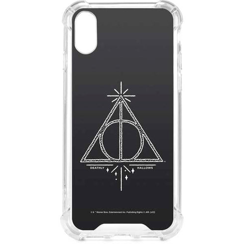 Wizarding Worlds Harry Potter Deathly Hallows Symbol iPhone XS Clear Case