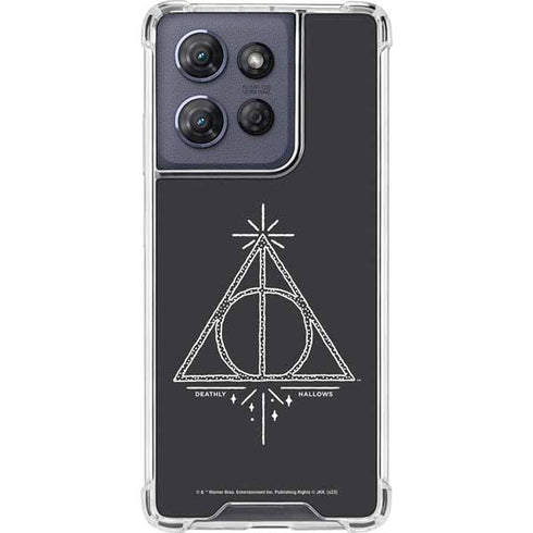 Wizarding Worlds Harry Potter Deathly Hallows Symbol Moto G 5G (2025) Clear Case