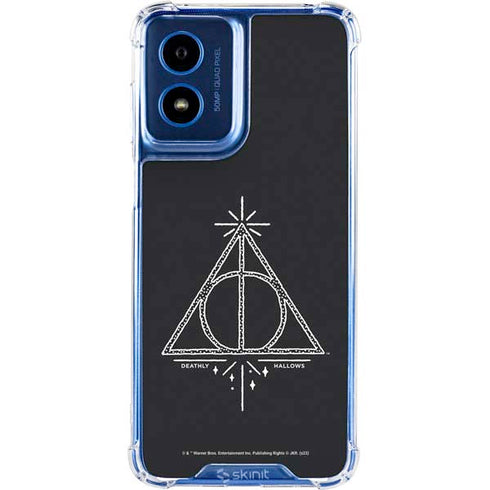 Wizarding Worlds Harry Potter Deathly Hallows Symbol Moto G 5G (2024) Clear Case