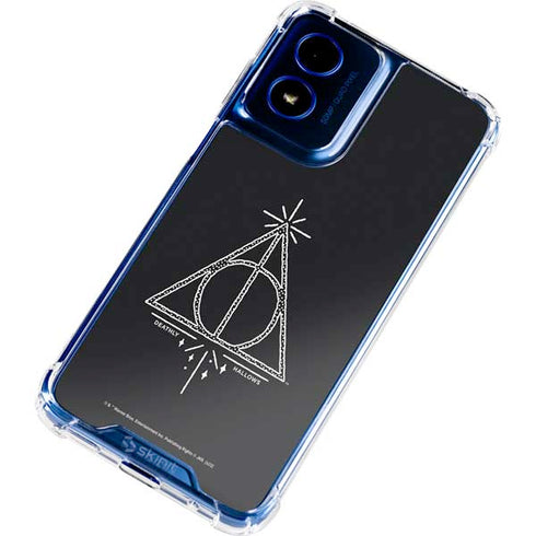 Wizarding Worlds Harry Potter Deathly Hallows Symbol Moto G 5G (2024) Clear Case