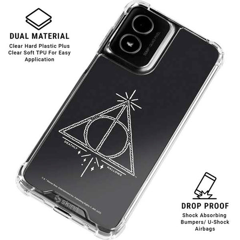 Wizarding Worlds Harry Potter Deathly Hallows Symbol Moto G Power 5G (2024) Clear Case