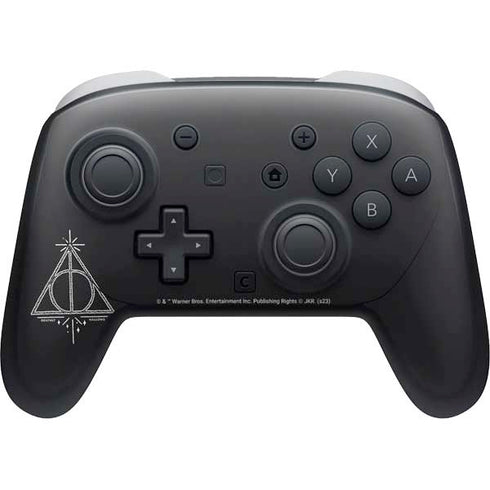 Wizarding Worlds Harry Potter Deathly Hallows Symbol Nintendo Switch 2 (2025) Pro Controller Skin