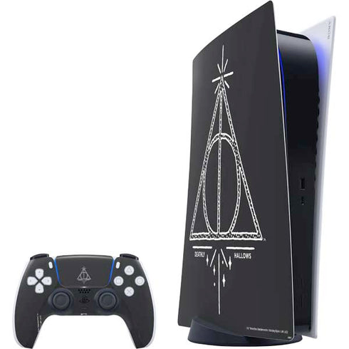 Wizarding Worlds Harry Potter Deathly Hallows Symbol PlayStation PS5 Skins