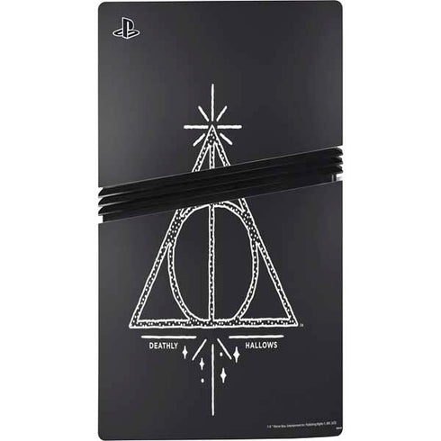 Wizarding Worlds Harry Potter Deathly Hallows Symbol PS5 Pro Console Skin