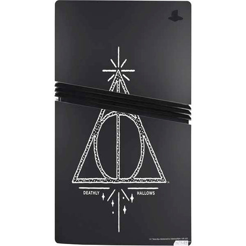 Wizarding Worlds Harry Potter Deathly Hallows Symbol PS5 Pro Console Skin