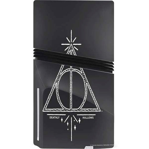 Wizarding Worlds Harry Potter Deathly Hallows Symbol PS5 Pro Disk Bundle Skin