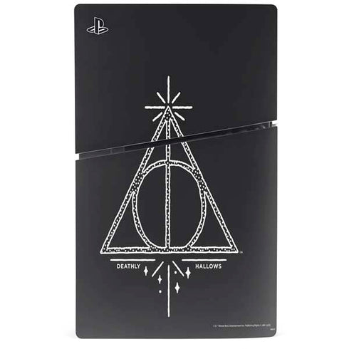 Wizarding Worlds Harry Potter Deathly Hallows Symbol PS5 Slim Digital Edition Console Skin