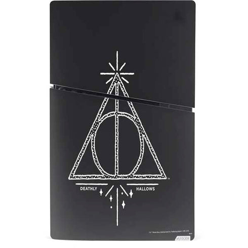 Wizarding Worlds Harry Potter Deathly Hallows Symbol PS5 Slim Digital Edition Console Skin