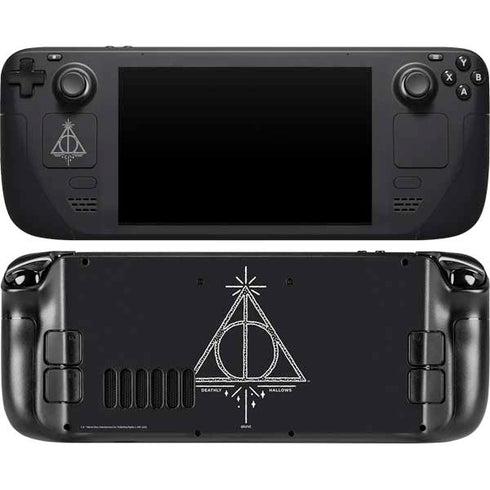 Wizarding Worlds Harry Potter Deathly Hallows Symbol Steam Deck Handheld Gaming Computer Skin