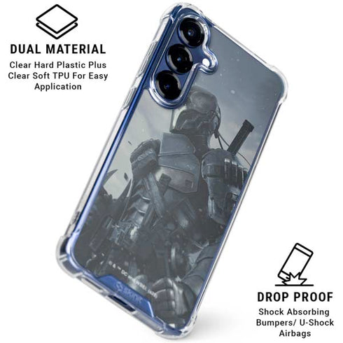 DC Comics Arkham Origins Deathstroke Galaxy S25 Plus Clear Case