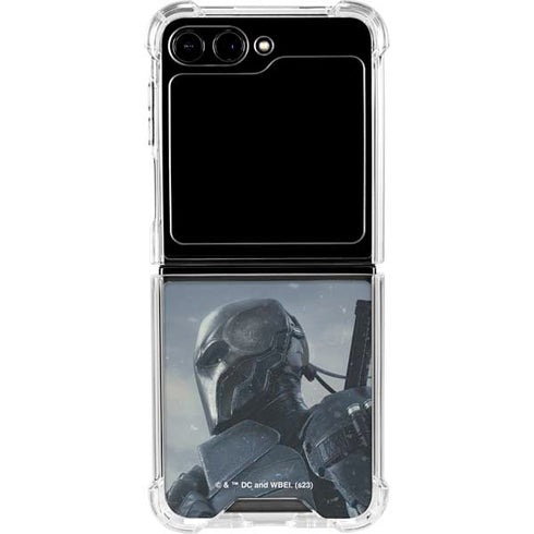 DC Comics Arkham Origins Deathstroke Galaxy Z Flip6 Clear Case