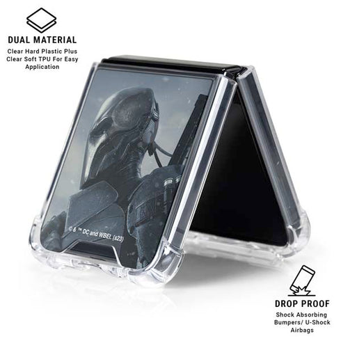 DC Comics Arkham Origins Deathstroke Galaxy Z Flip6 Clear Case